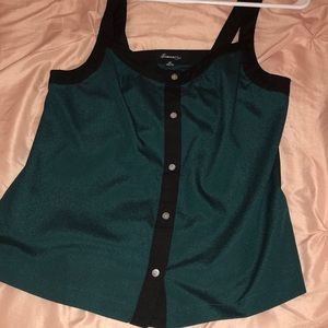 Green button up